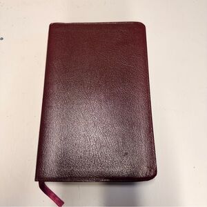 Burgundy Bonded Leather Holy Bible New Living Translation Slimline Edition